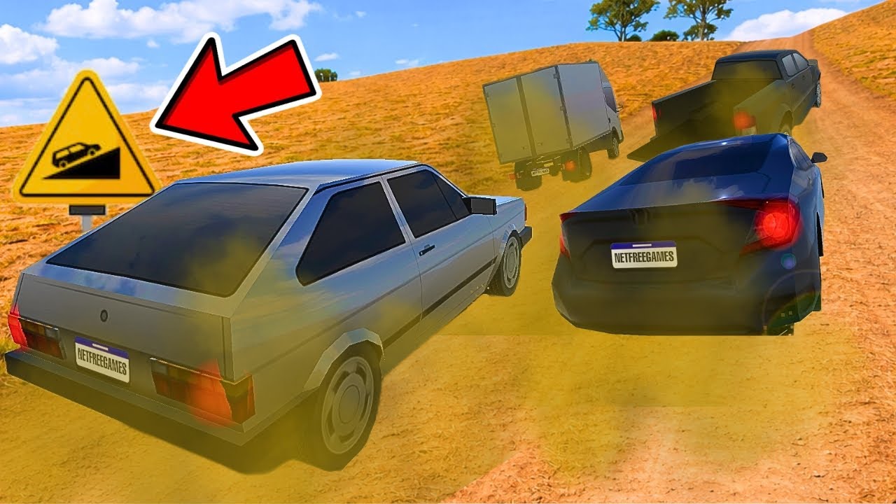 SUBINDO a SUPER LADEIRA com CARROS no Moto Wheelie 3d!😂