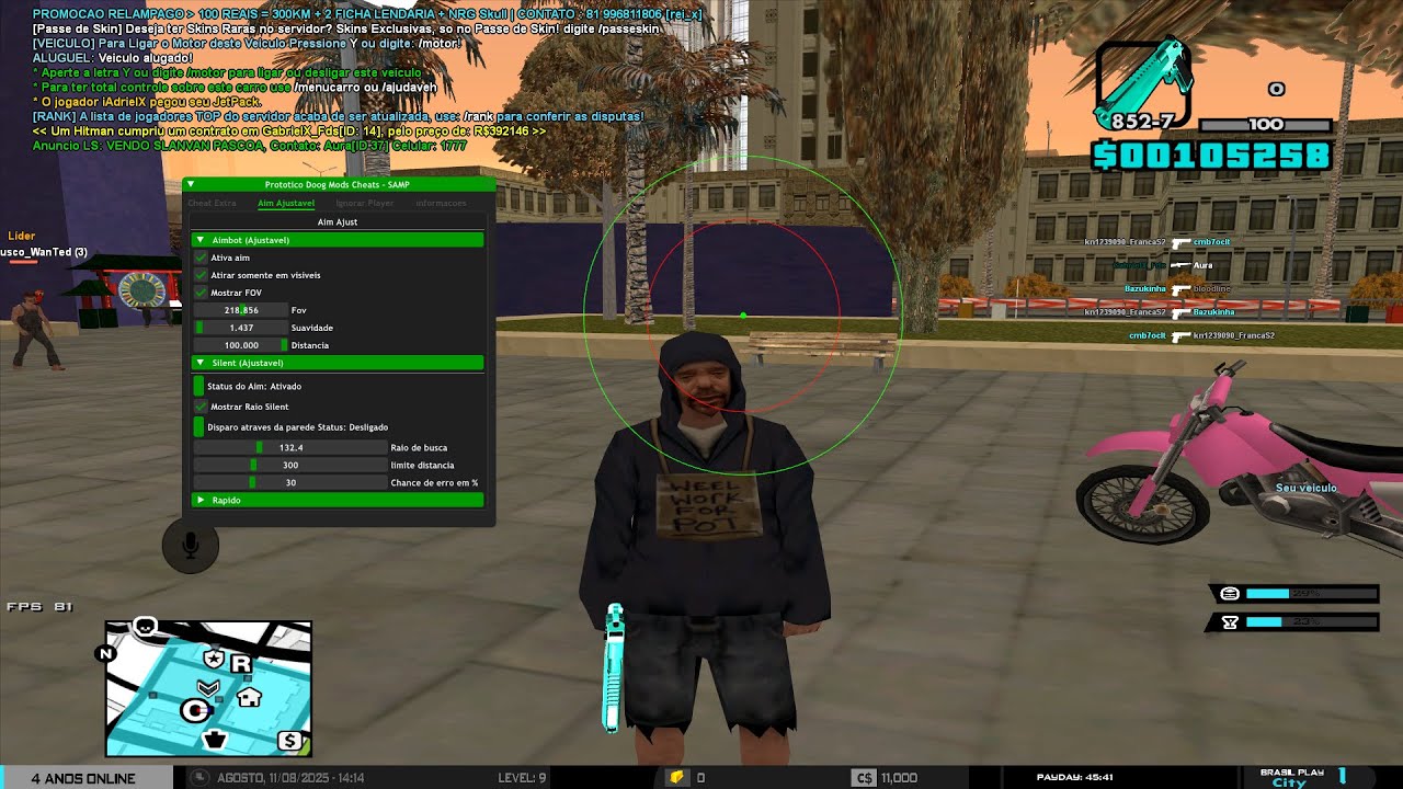 AIMBOT + CBUG + IGNORAR PLAYER + SILENT  ATUALIZAÇÃO SAMP - PC  