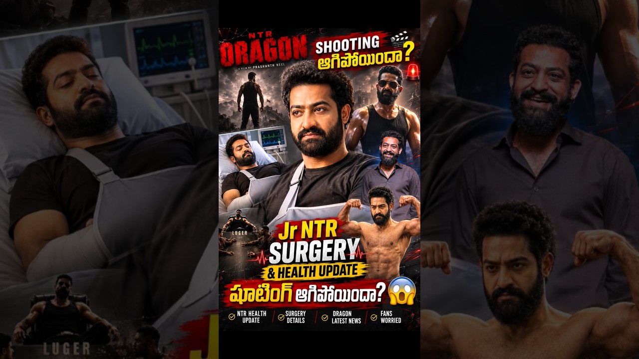 Has Jr NTR's 'Dragon' shooting stopped? 😱 | Jr NTR Surgery & Health Update #jrntr #dragon #trending