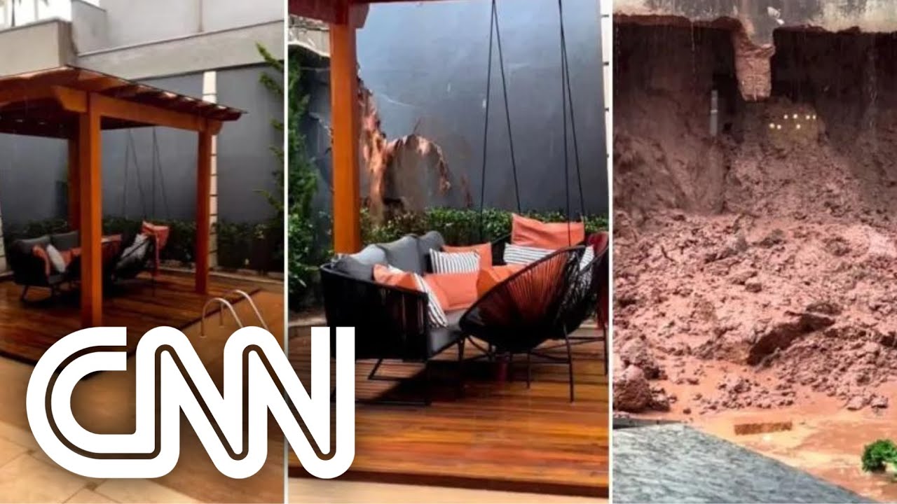 Muro de casa desaba em condomínio de luxo; veja | CNN 360º