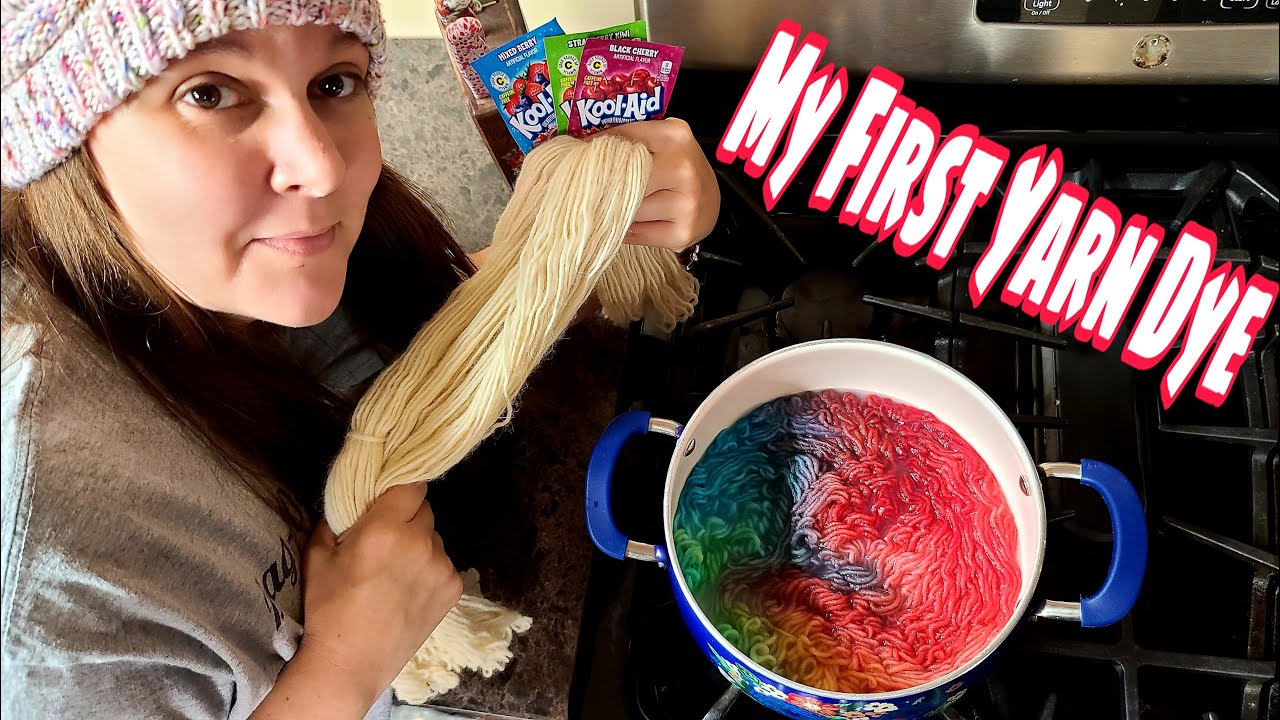 Yarn Dyeing with Kool Aid | Yarn Dyeing Tutorial | Yarn Dyeing Process