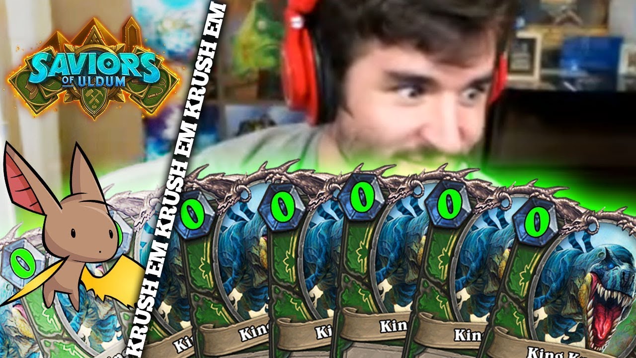 10X 0 MANA KING KRUSH | Firebat Hearthstone| Saviors of Uldum
