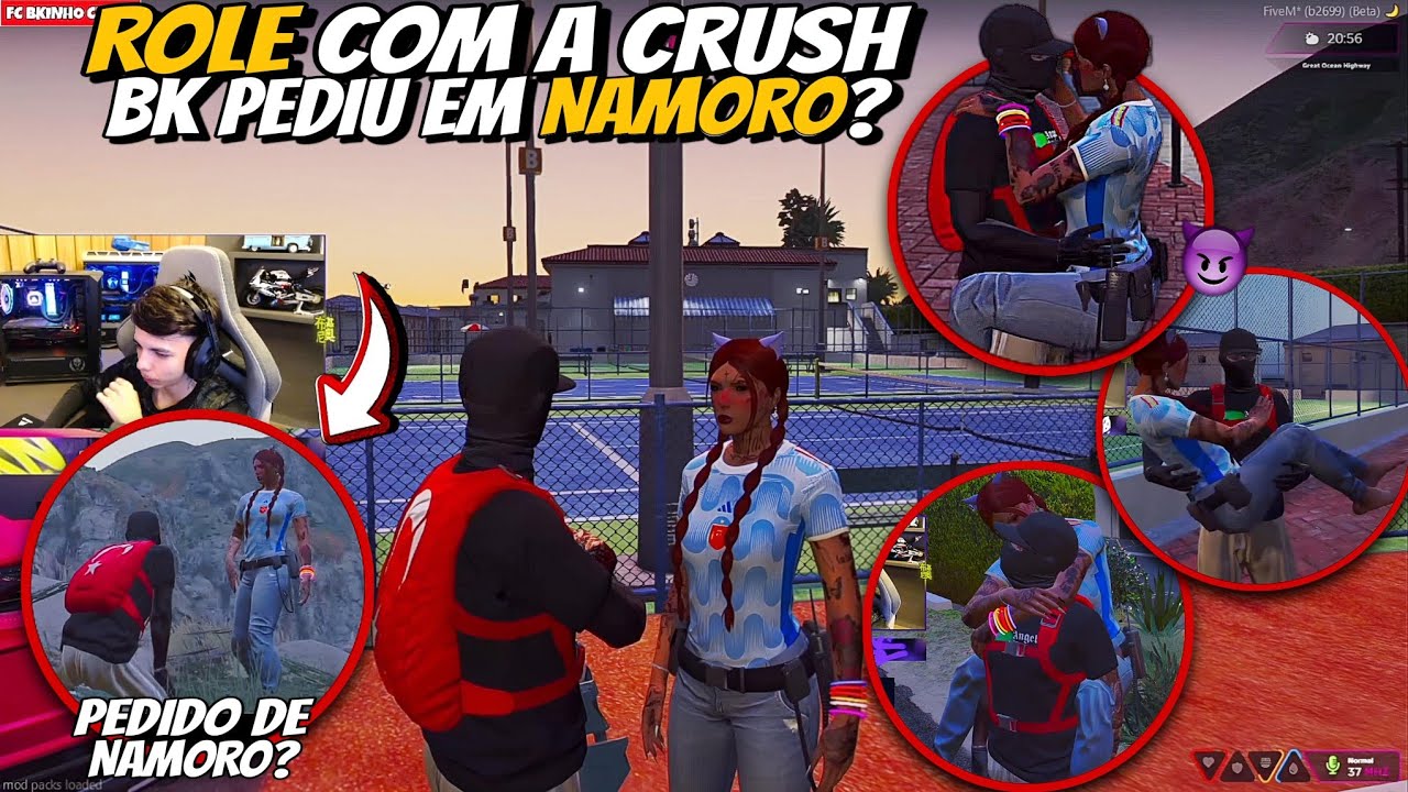 BK PEDIU A CRUSH EM NAMORO? | ROLE COM A CRUSH PELA CITY | ROLO LÍNGUÃO😈 | FC BKINHO CLIPES
