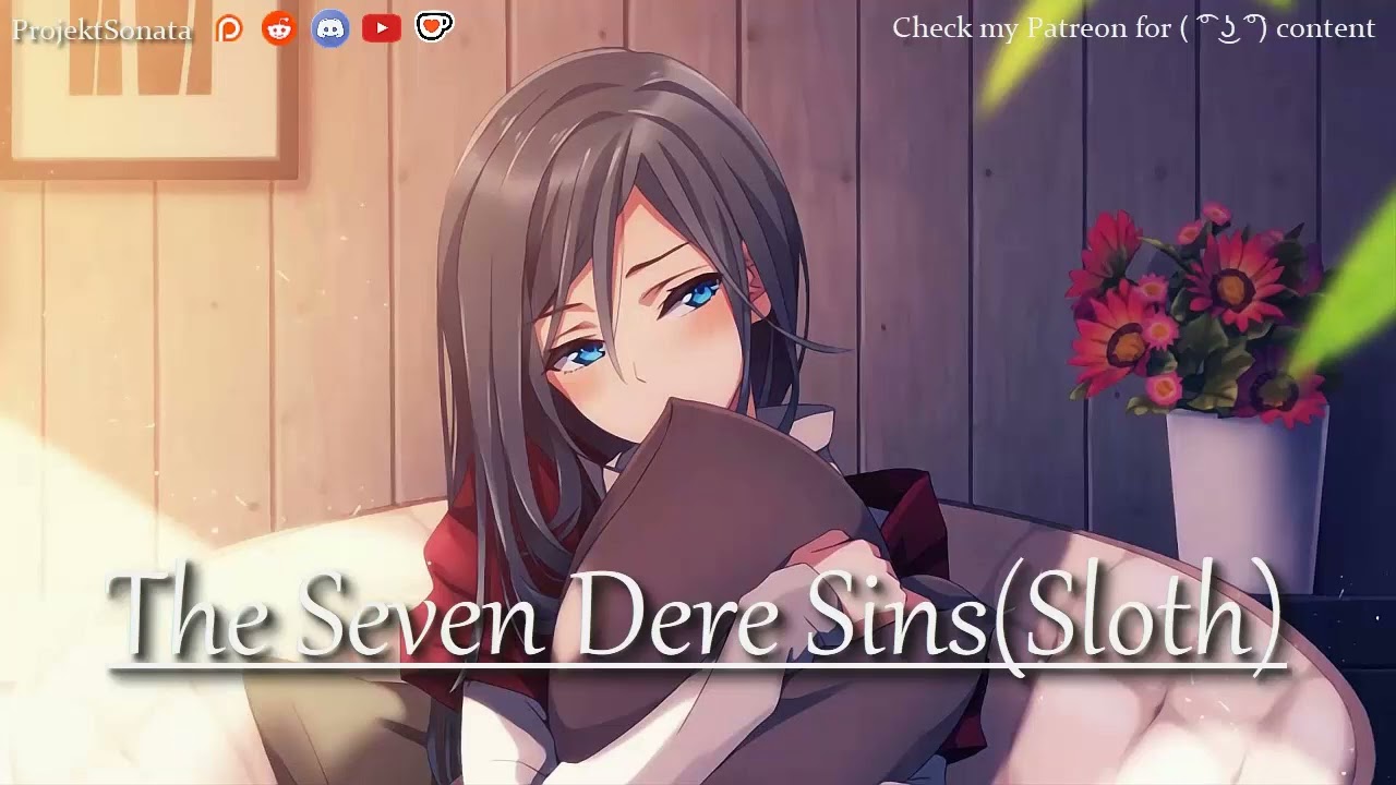 ASMR [F4A] The Seven Dere Sins: Sloth [Dandere] Your shy girlfriend wants to cuddle with you 🦥