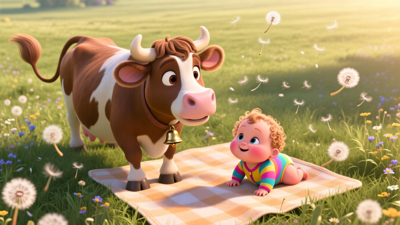 The Cow Flying Jump | Fun Kids Song for Toddlers | Playful Animal Rhyme