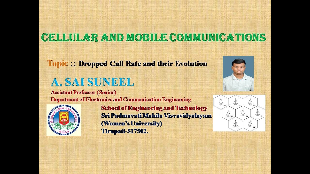 Unit-4 :: CMC :: Dropped Call Rate and their Evolution