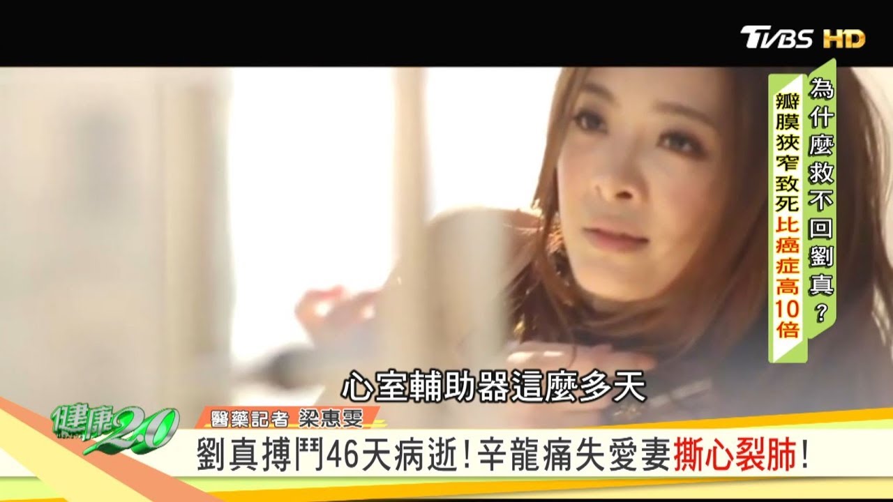 等待心臟移植救命！從葉克膜換裝心室輔助器 劉真搏鬥46天病逝！辛龍痛失愛妻撕心裂肺！健康2.0