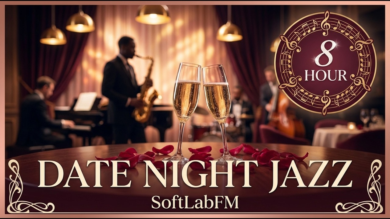 Date Night Jazz Music 🎷 8 Hours of Romantic Jazz for Dinner, Candlelight & Intimate Evenings 💕
