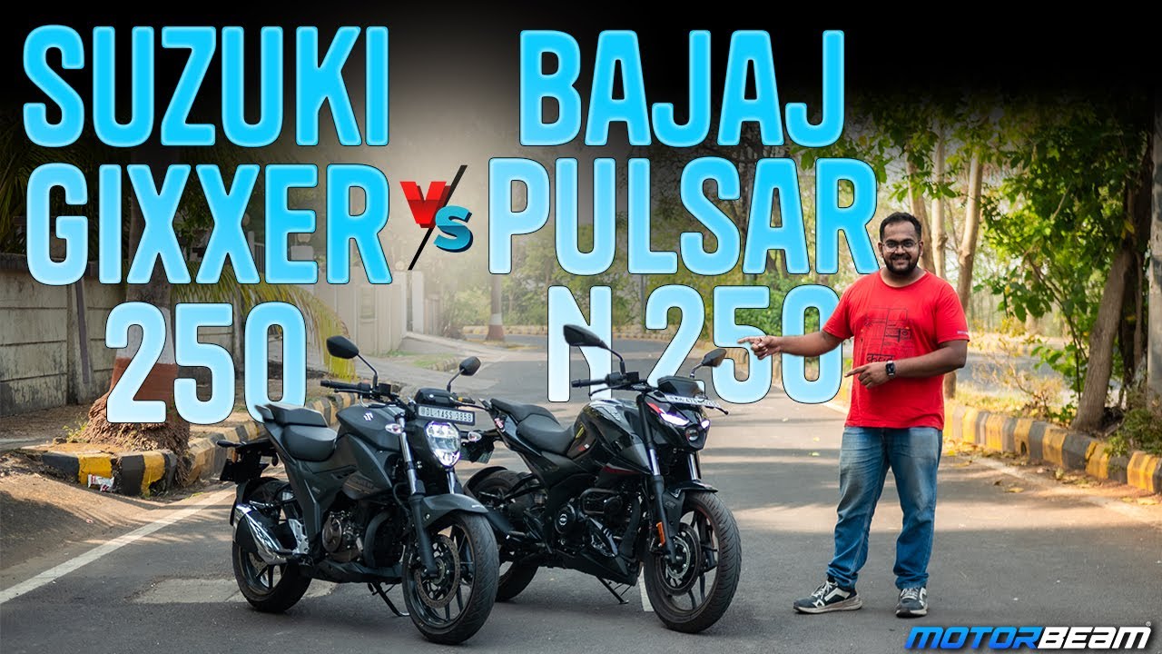 Suzuki Gixxer 250 против Bajaj Pulsar N250 — лучший бюджетный нейкед 250 куб. см? | MotorBeam