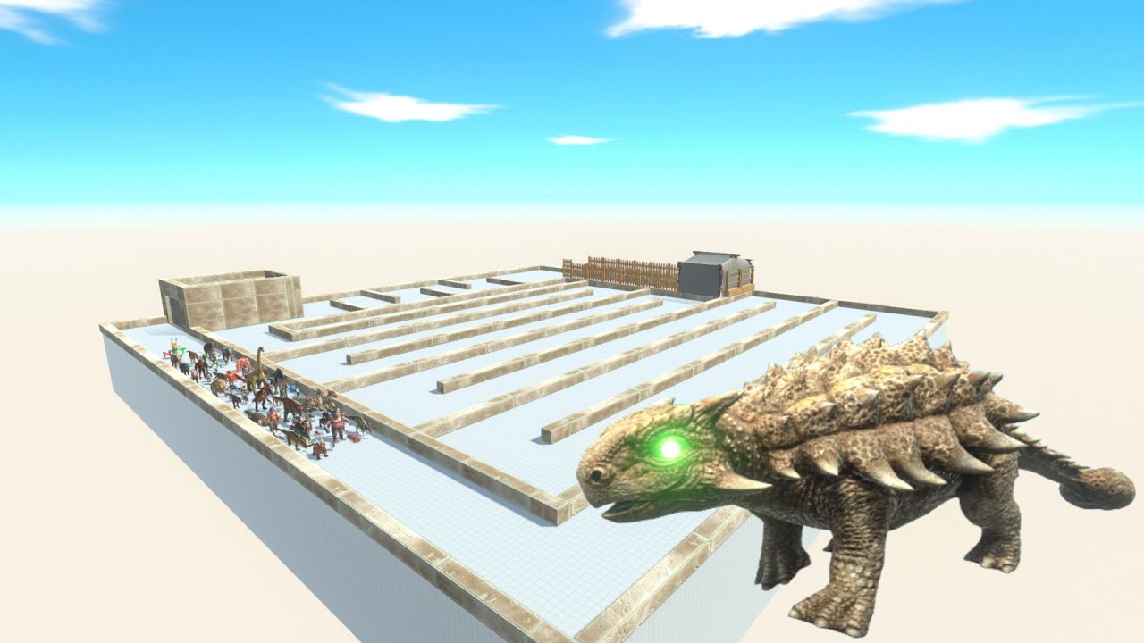 Escape From Alien Ankylosaurus - Last Survivor - Animal Revolt Battle Simulator