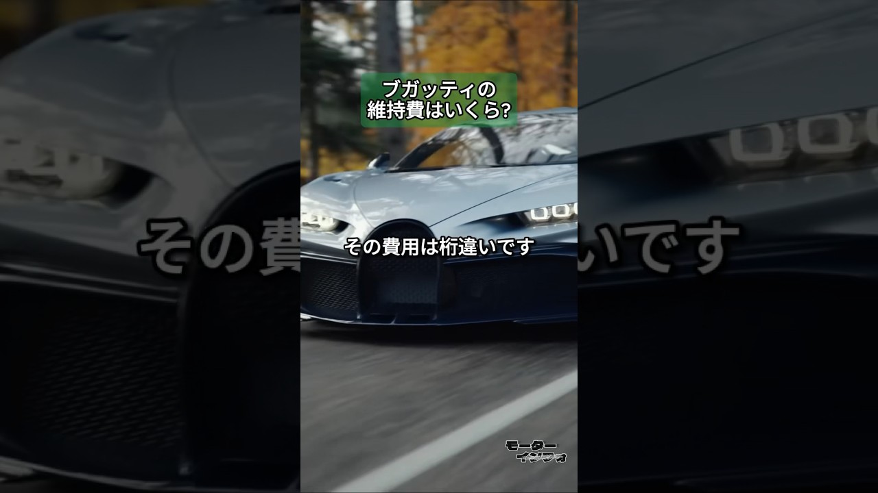ブガッティの維持費はいくら？ #車の知識  #ブガッティ