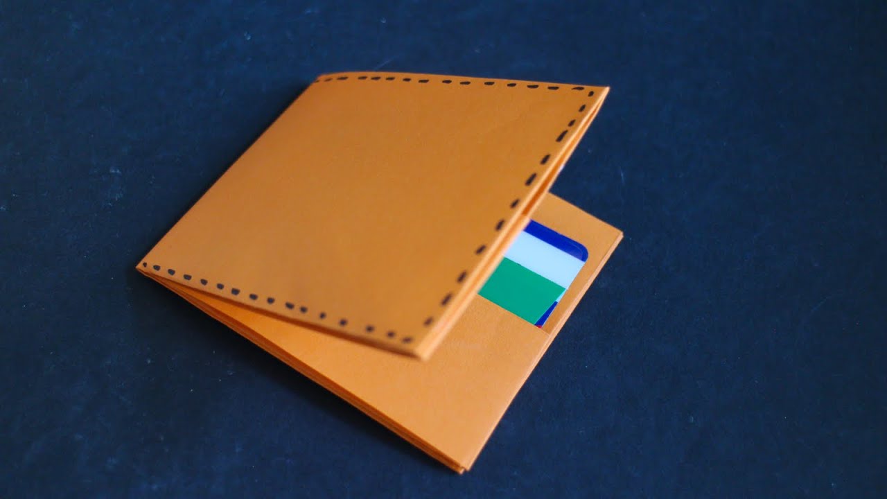 Basteln mit Papier Geldbeutel / Portemonnaie selber basteln [W+]
