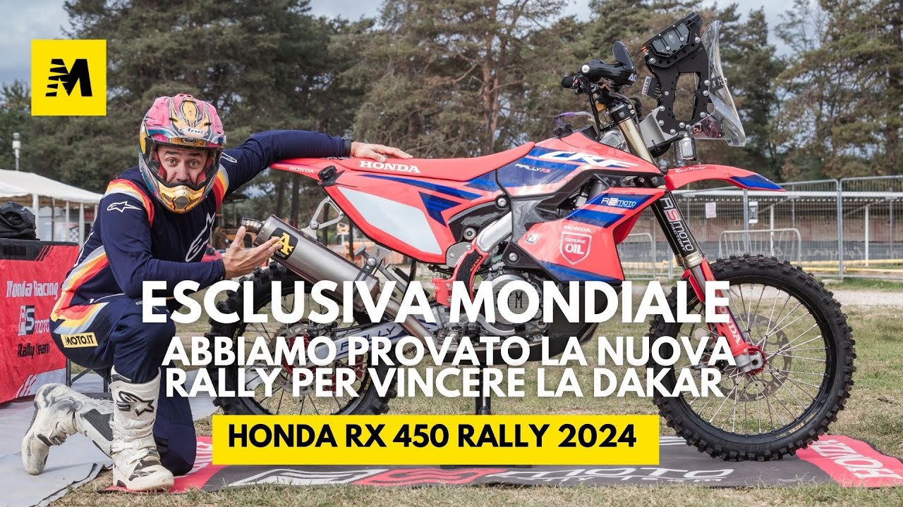 Honda CRF 450 RX Rally 2024 - TEST ESCLUSIVO! Con lei puoi vincere la DAKAR!
