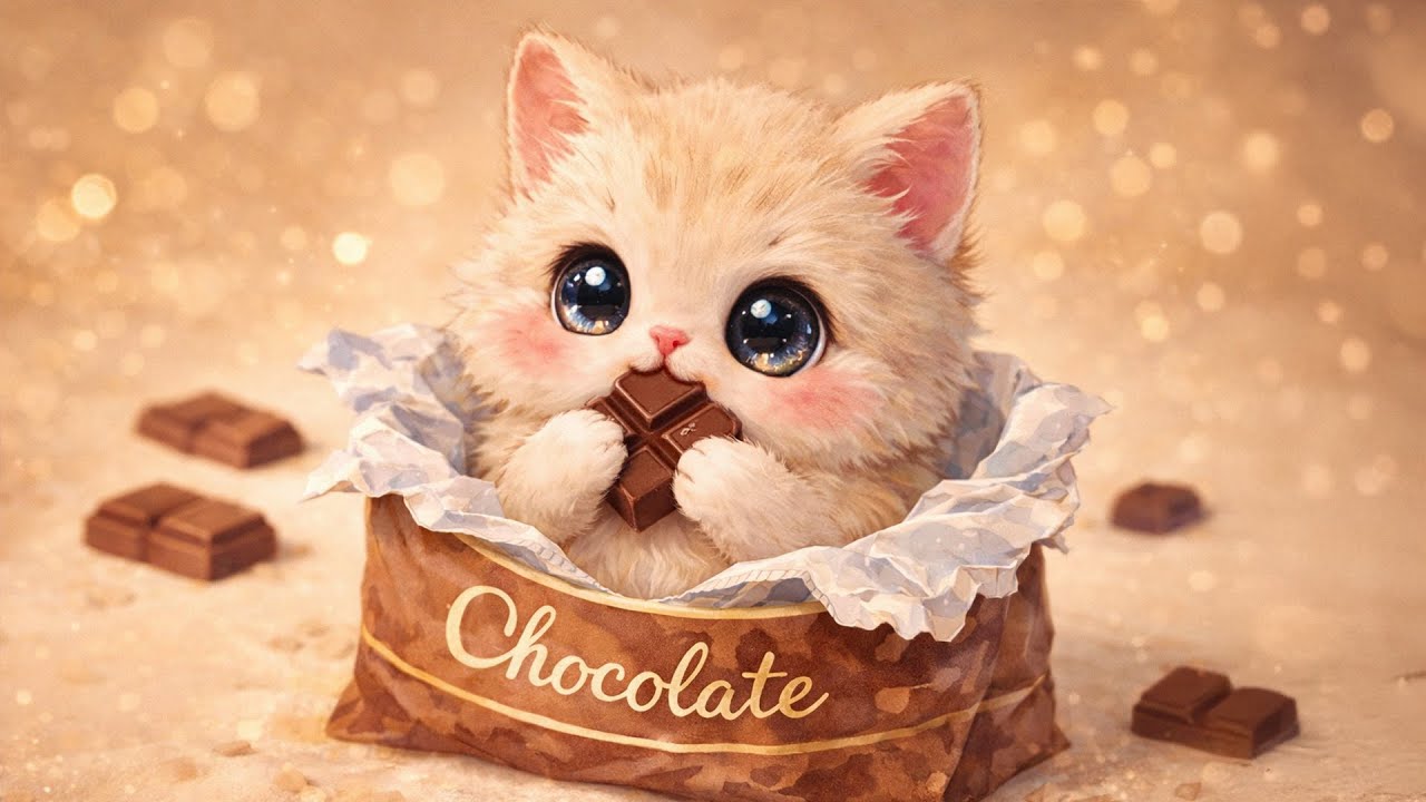 Шоколадное лакомство от Китти 🍫 Нежные мелодии, которые успокоят ваш разум и исцелят ваше тело