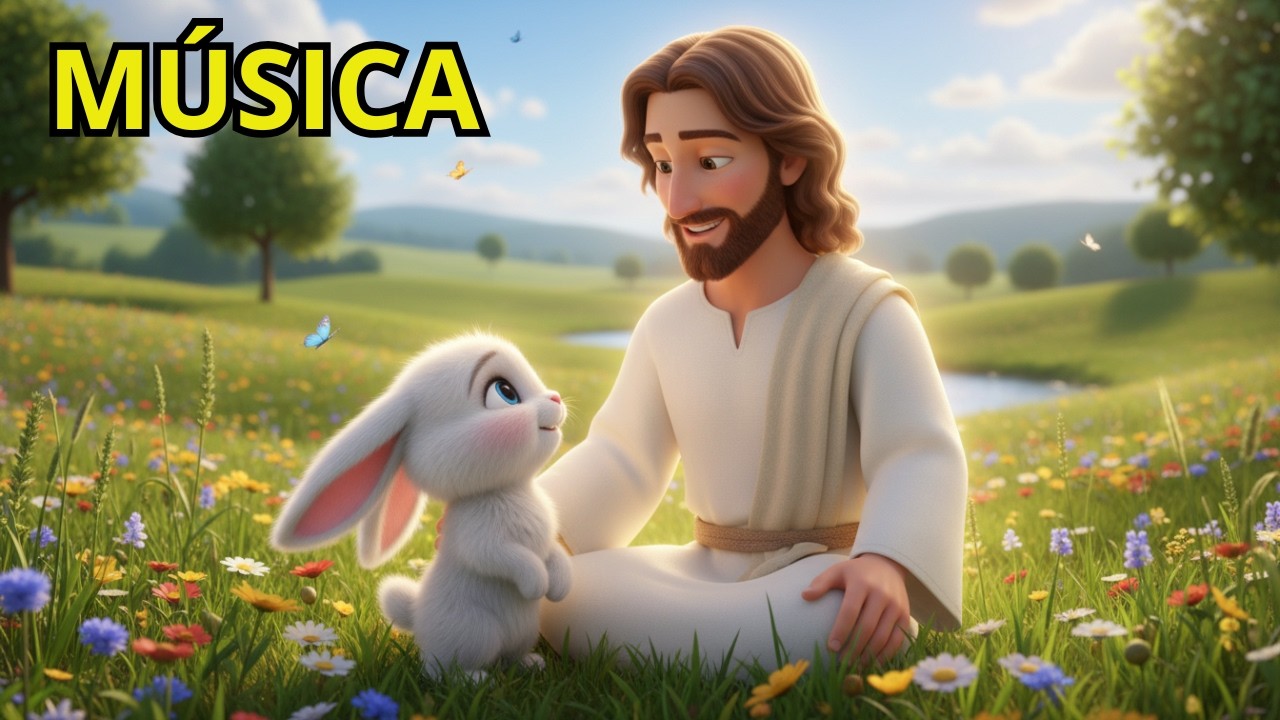 O Coelhinho que Diz Obrigado a Jesus 🐰💛 | Música Infantil Cristã Linda Melodia Pop Kids