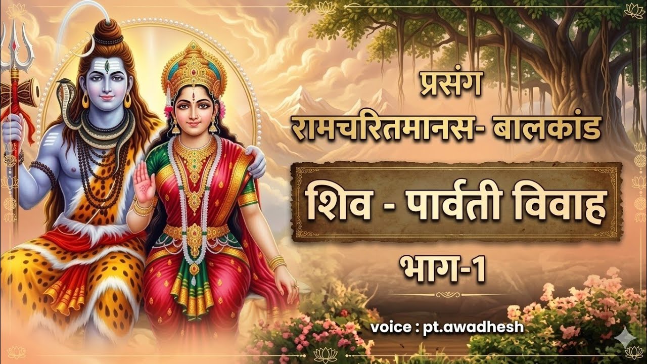 शिव पार्वती  विवाह प्रसंग रामायण पाठ भाग 1 #ramcharitmanas #shivkatha #रामकथा 