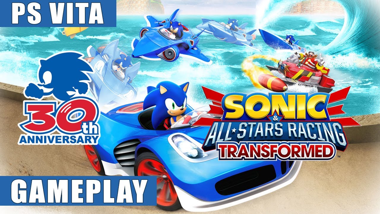 Sonic & All-Stars Racing Transformed Sonic 30th Anniversary PS Vita Gameplay