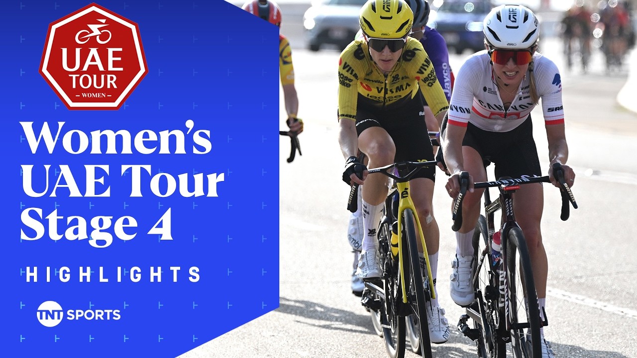 BRUTAL CLIMB 😅 | Women's UAE Tour Stage 4 Highlights | TNT Sports Cycling