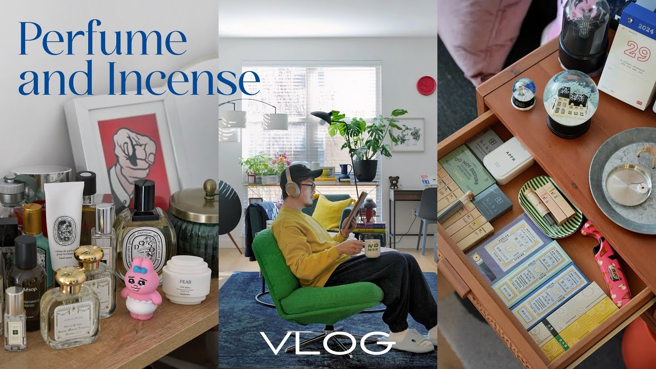 【Vlog】香りのある暮らし、お気に入りの香水とお香 | 30代男 | IKEA多めの14帖リビング | Jo Malone, Diptyque, Le Labo, APFR | アメリカ駐在