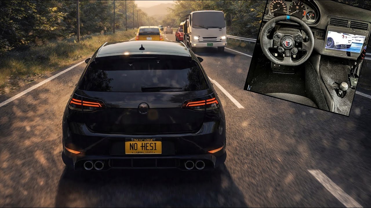 Assetto Corsa – VW Golf R Mk7 – Traffic | No Commentary | Logitech G923