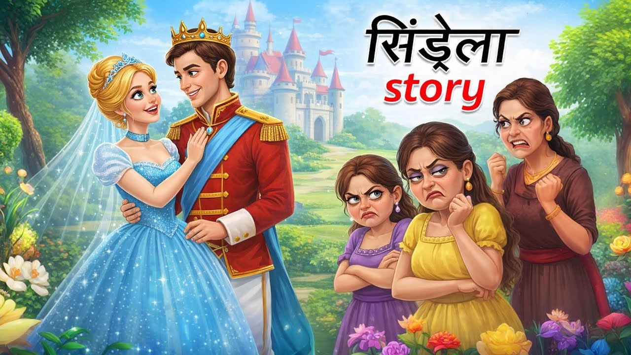 सिंड्रेला स्टोरी हिंदी में, सौतेली मां का कहर vs सिंड्रेला की किस्मत #cartoon #animation #सिंड्रेला 