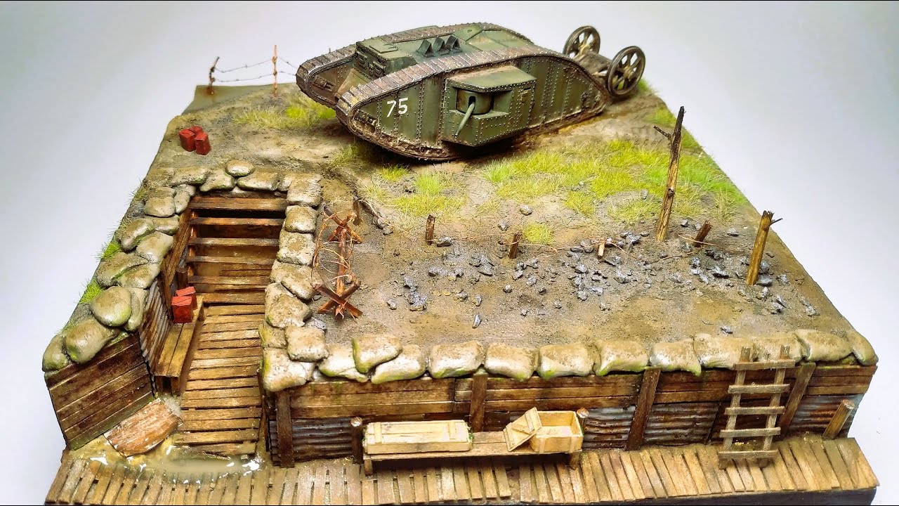 WWI Diorama - 1/72 - Trench Area