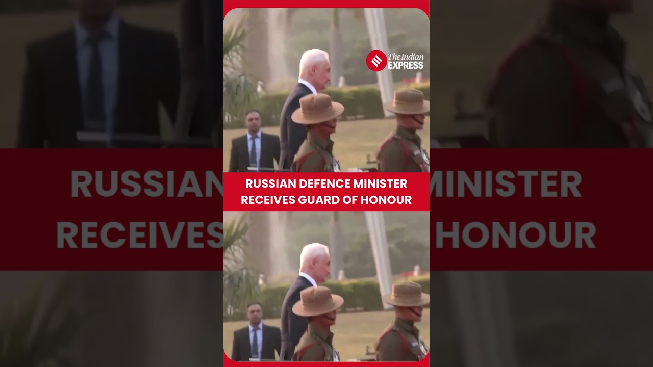 Tri-Service Guard of Honour Accorded To Russia&rsquo;s Defence Minister