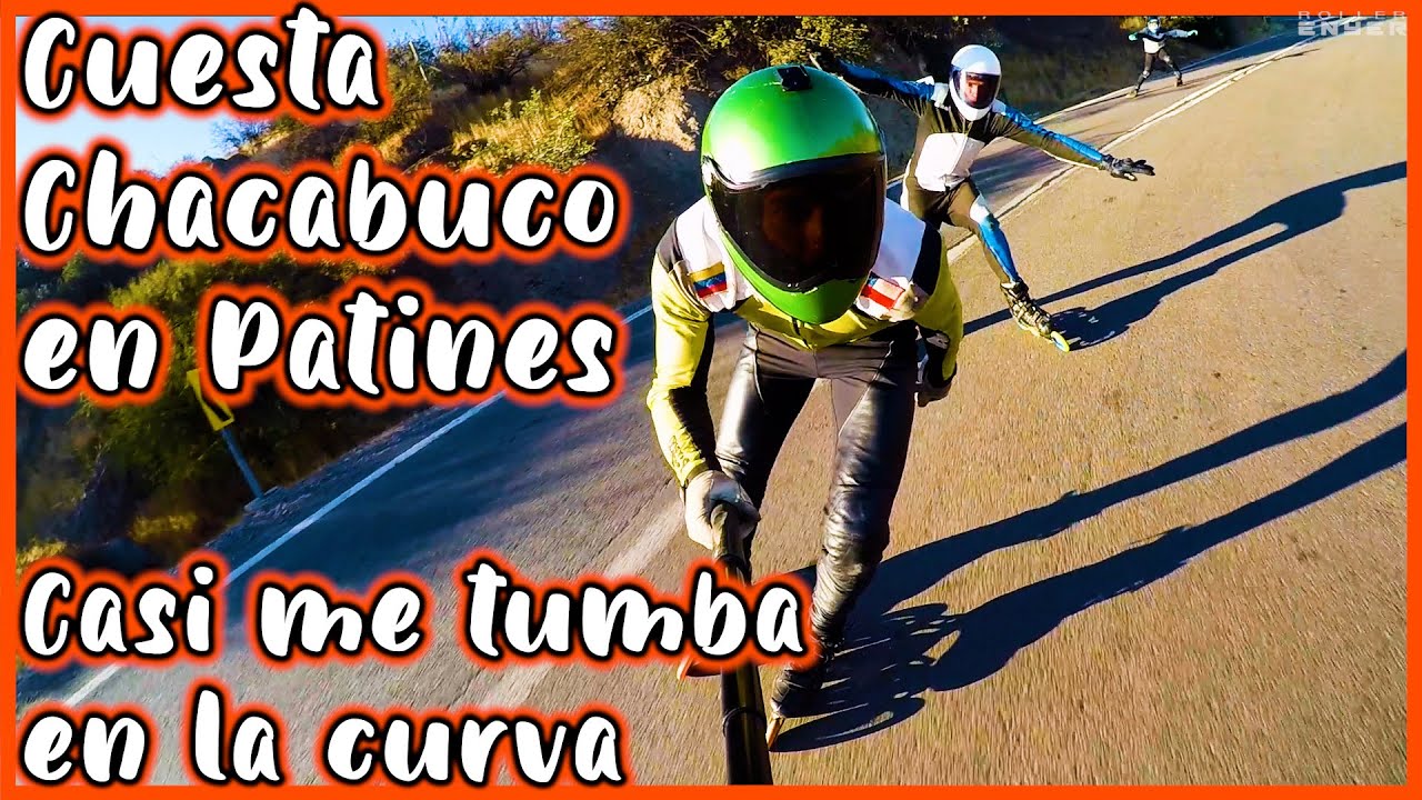 Cuesta Chacabuco en PATINES ☠️ - INLINE DOWNHILL CHILE