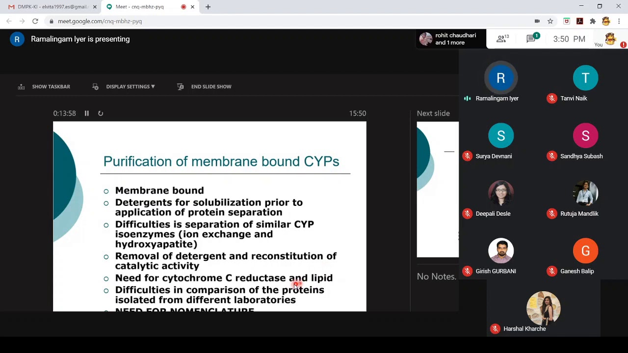 Cytochromes P450 and drug metabolism: A brief history | Dr Krishna Iyer 26 July 2020
