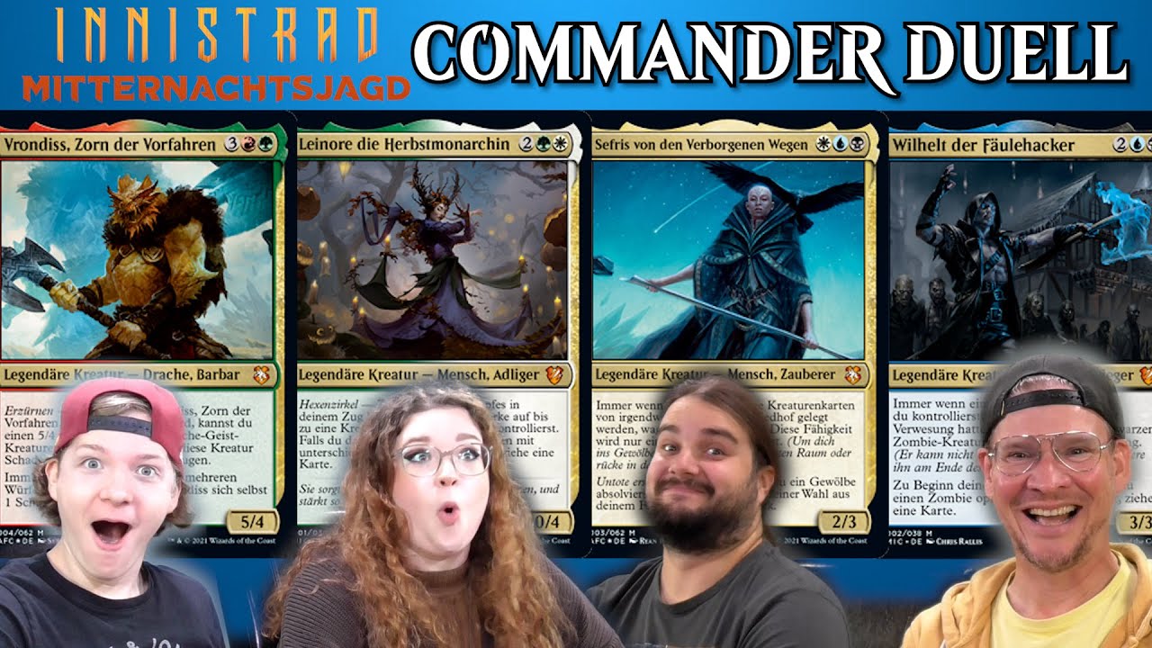 MTG Commander Multiplayer Match 45 | Magic the Gathering deutsch | Innistrad Midnight Hunt | Trader