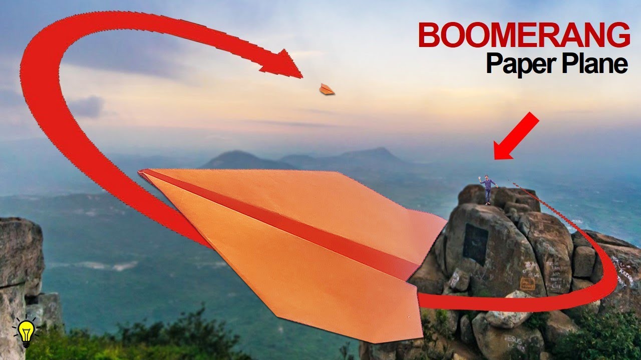 कागज का अनोखा हवाई जहाज! | कैसे बनाये? | How To Make Boomerang Plane | Hindi | Hacks Of Paper