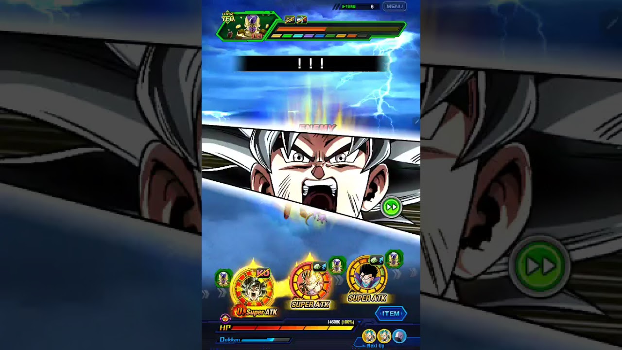 PHY UI Goku smiting without active skill nor 18 ki buff from str goku and vegeta