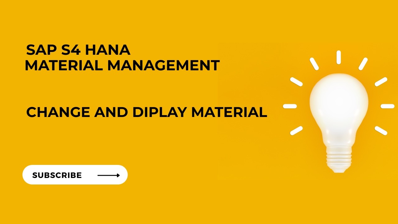SAP MM - Транзакция | Изменение и отображение материалов | Коды транзакций - MM02 и MM03