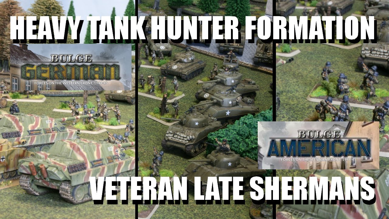 Flames of War Battle Report - Heavy Tank Hunters vs US Bulge Armour