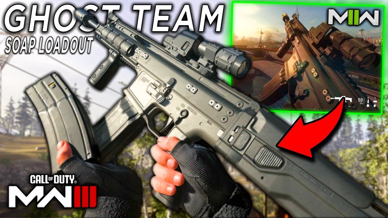 SCAR-L и MP7 Соупа из MWII Ghost Team Mission — многопользовательский игровой процесс Modern Warf...