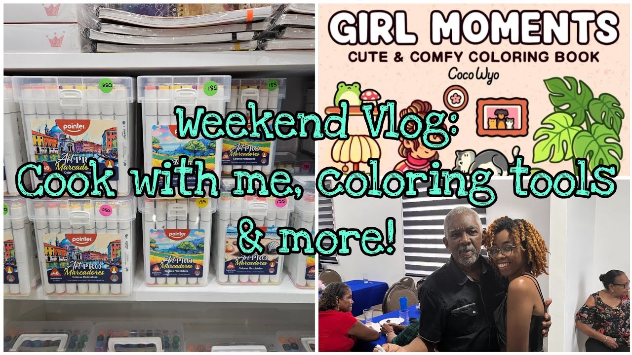Weekend Vlog: New Coloring tools, Cocowyo Coloring book and Cook with me