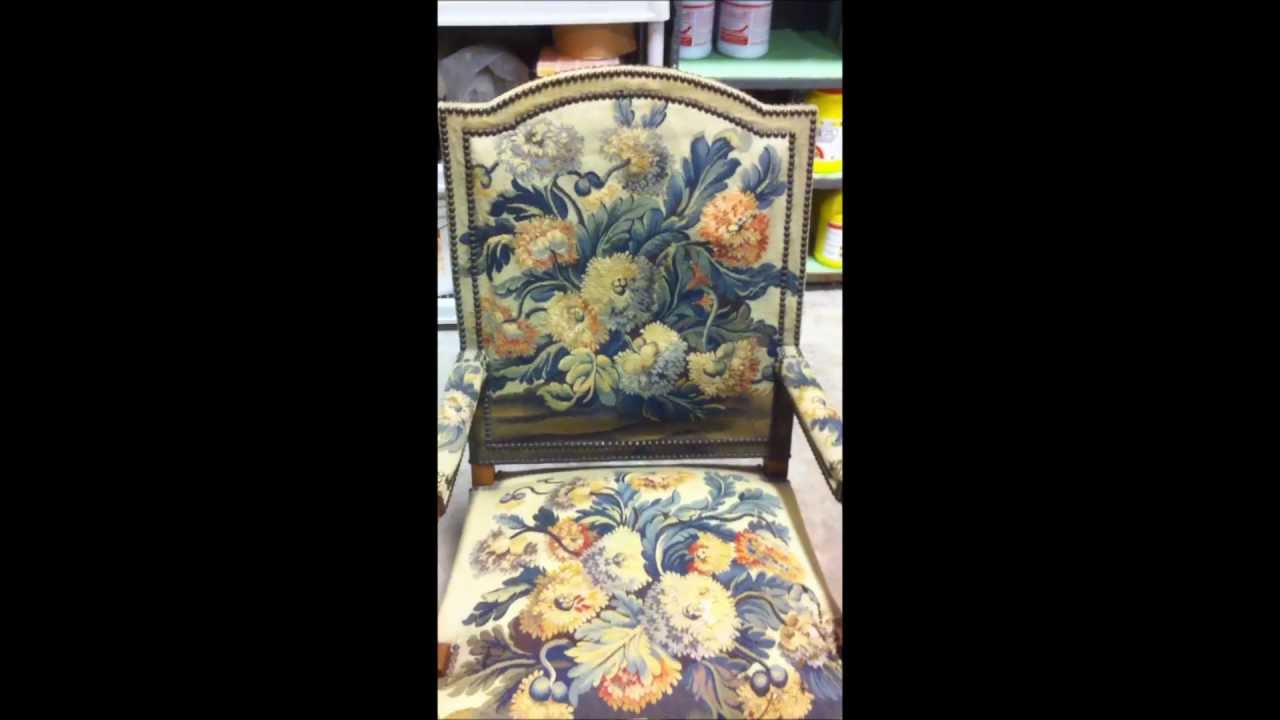 Antique Needlepoint Upholstery Cleaning