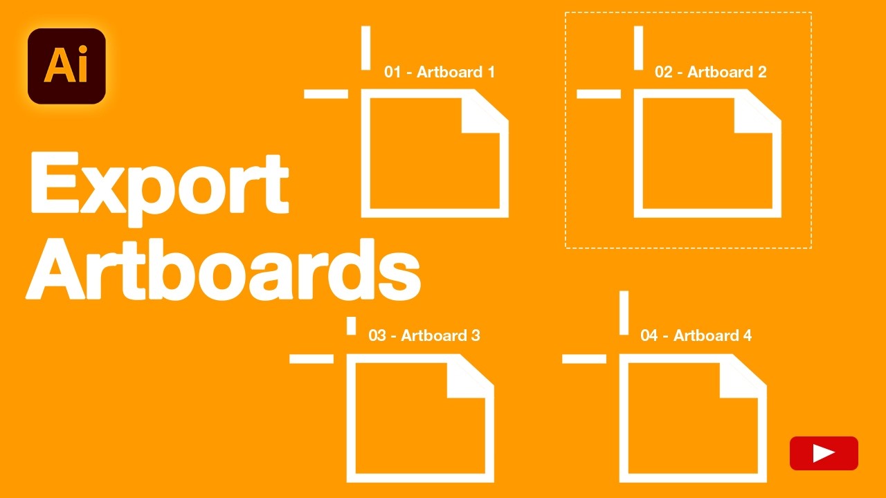 Export Artboard as Separate Files in Adobe Illustrator