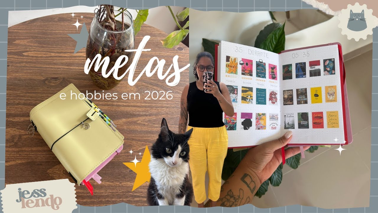 Come&ccedil;ando 2026: metas, caderno de leituras e novos hobbies ✨ | jesslendo