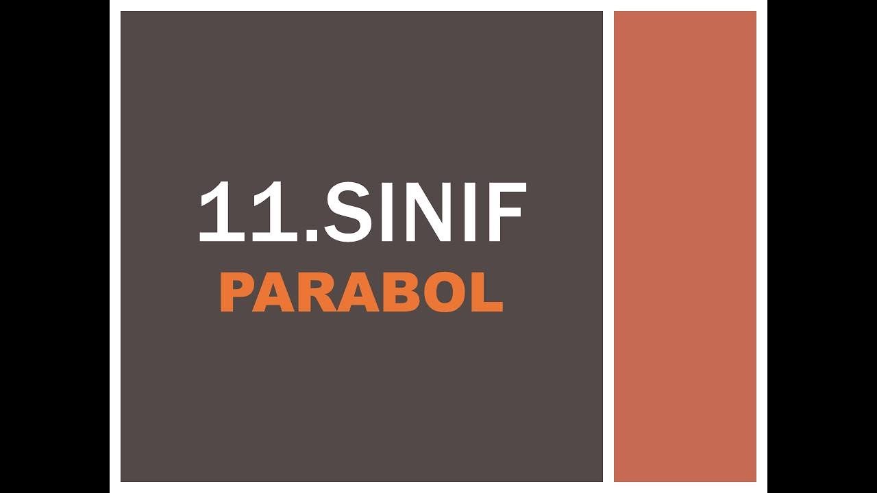 PARABOL...3... Parabol Grafiğinin Çizimi ( 11. Sınıf Matematik )