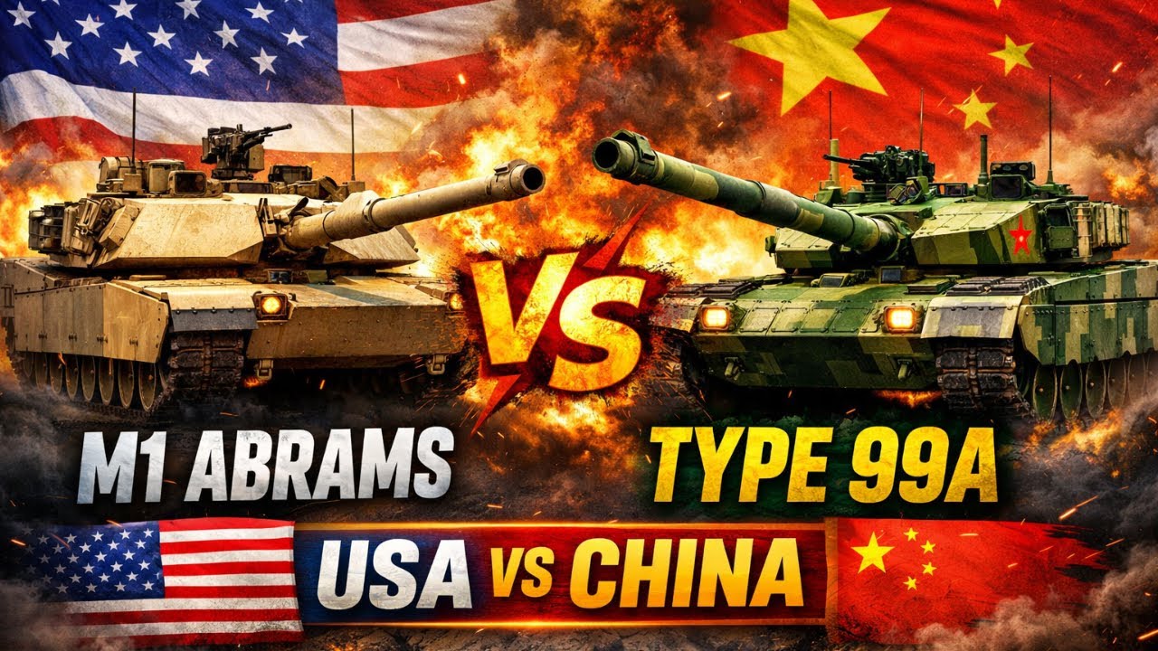 M1 Abrams vs Type 99A | USA vs China Main Battle Tank Showdown