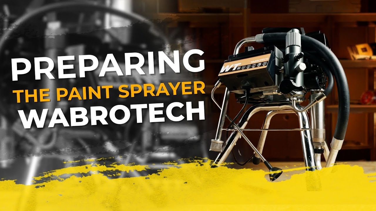 First start-up of a compact paint sprayer | Work preparation | WABROTECH WT20i WT28