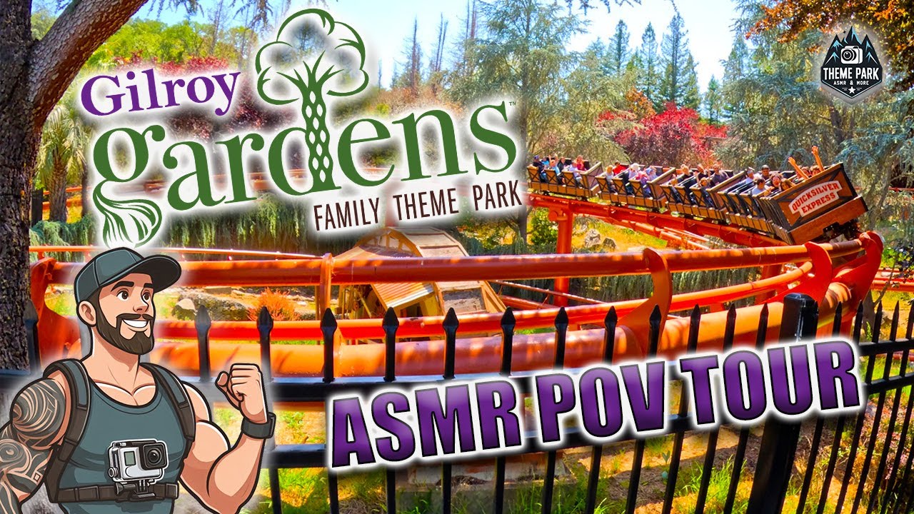 ASMR Walkthrough Tour | Gilroy Gardens | POV Rides 4K