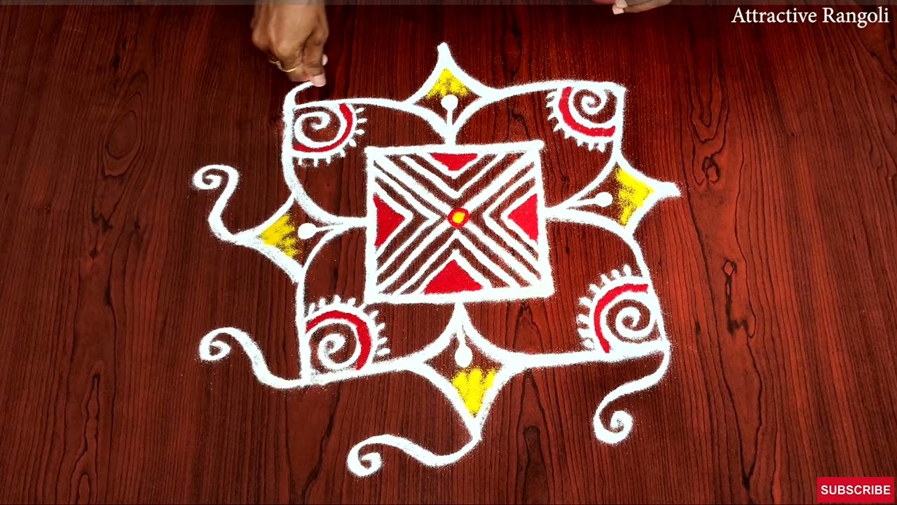 🌟7 Easy 🌟Masi Special Rangoli Muggulu🌟🌟daily Kolam 🌟Easy Padi Kolam Rangoli@AttractiveRangoli11