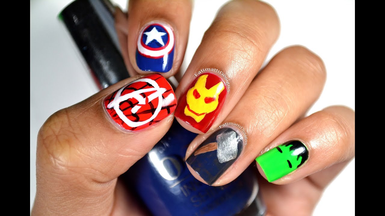DIY: Disney Marvel's The Avengers Minimalist Nail Art