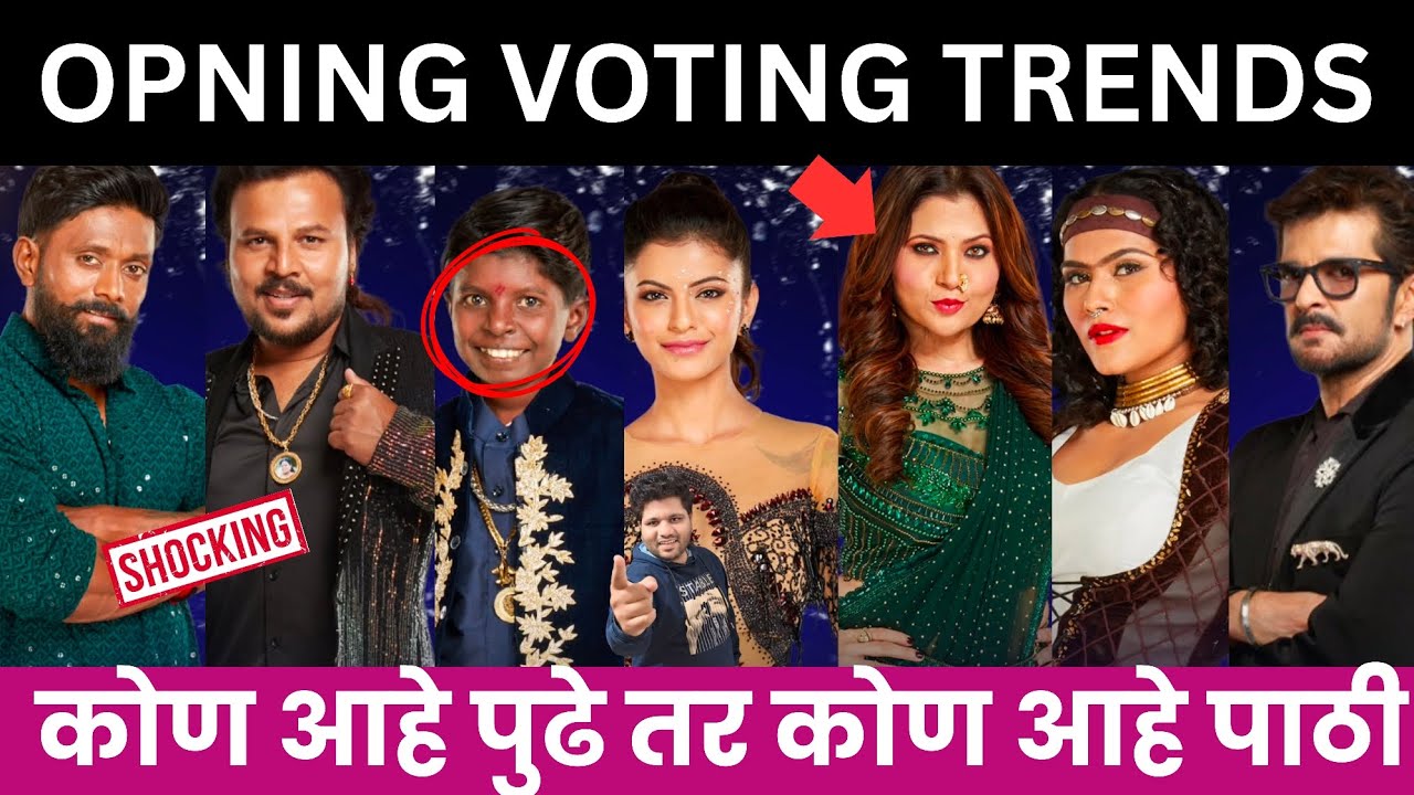 Bigg Boss marathi 6 Opening Voting Trends | कोण आहे पुढे तर कोण आहे पाठी?