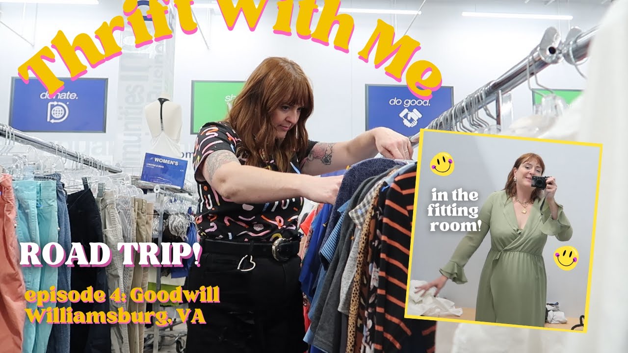 Поиск винтажных вещей в Goodwill ~ПОЙДИТЕ СО МНОЙ В КОМПАНИЮ!~ Уильямсбург, Вирджиния. Покупки в ...