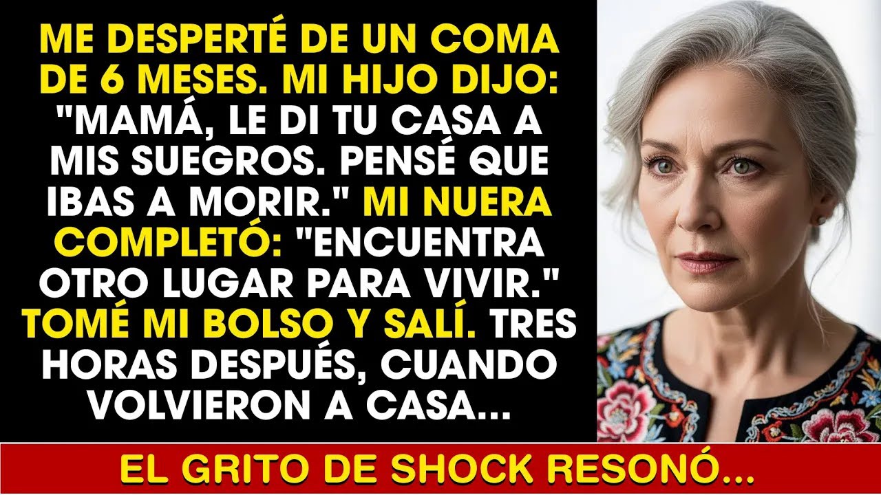 Tras Quedar En Coma, Mi Hijo Dio Mi Casa A Sus Suegros… “Pensé Que Ibas A Morir” Al Despertar e