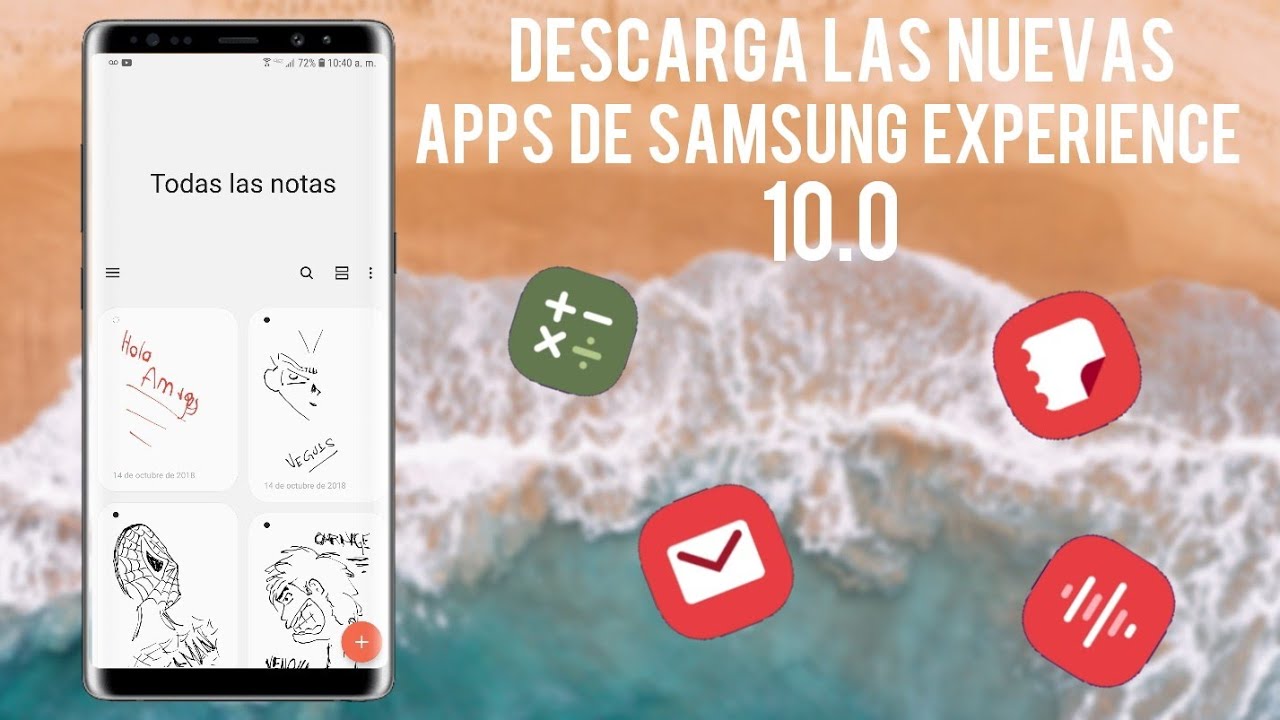 OBT&Eacute;N LAS NUEVAS APLICACIONES DE SAMSUNG EXPERIENCE 10 | AndroOne