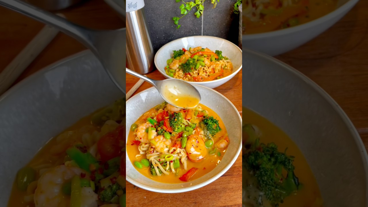 ONE POT NOODLE SOUP🍜 Boil for 5 minutes #noodles #soup #onepotmeal